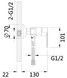 Змішувач для душу Lidz Latwa 010 з душовим гарнітуром Black LDLAT010BLA45421 - LDLAT010BLA45421 - 2