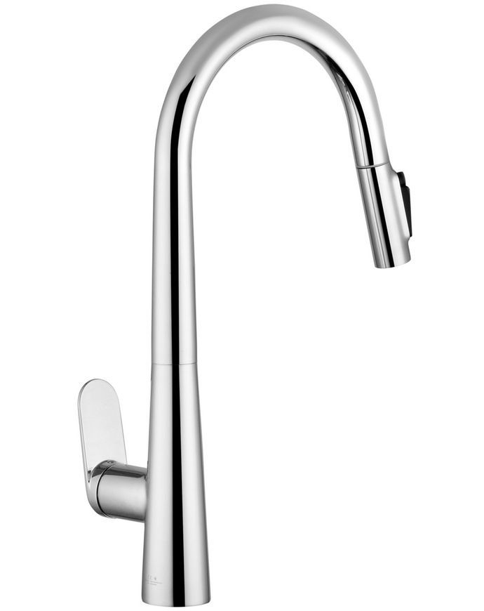 Змішувач для кухні Kroner Element 211569-0101 з підключенням для питної води та висувним виливом, хром CV035983 - Element 211569-0101