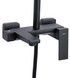 Душова система Qtap Gemini на три споживача (з виливом) Black Matt QTGEM111BLM45686 - QTGEM111BLM45686 - 3