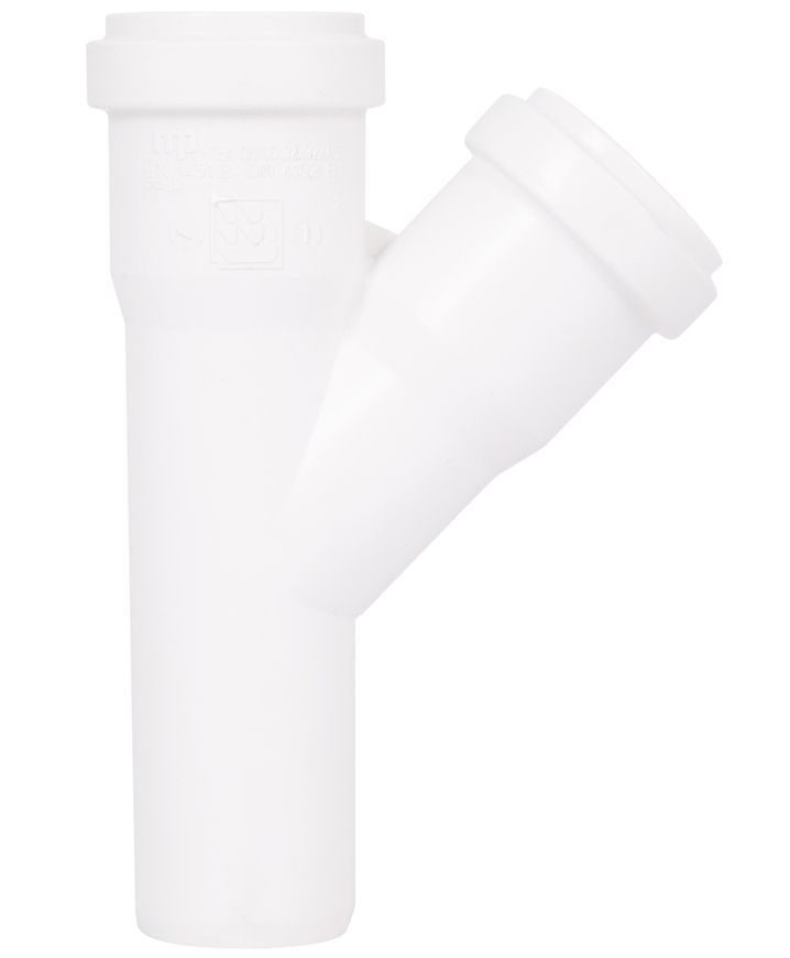Тройник канализационный Ostendorf-OSMA HT-System PLUS d32/32/32&times;45&deg; "Белый" SD00057585
