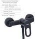 Змішувач для душу Lidz Latwa 010 з душовим гарнітуром Black LDLAT010BLA45421 - LDLAT010BLA45421 - 3