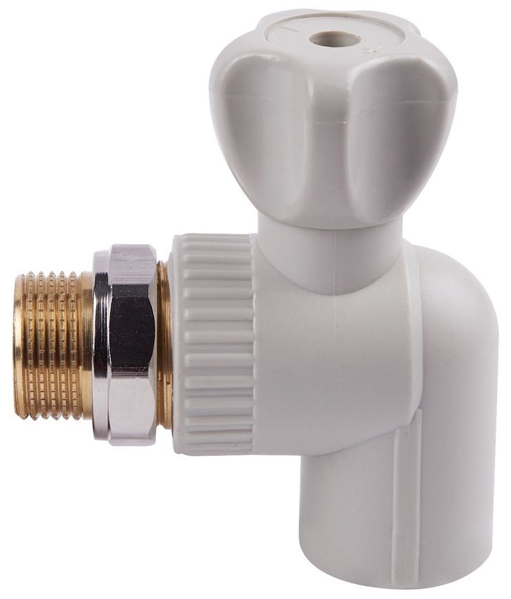 Кран шаровой радиаторный PPR ALFA PLAST 20х1/2" угловой APARBB2012X - APARBB2012X