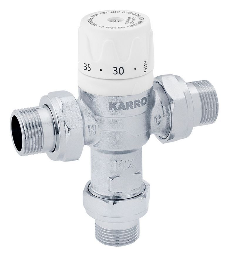 Смесительный термостатический кран Karro KR1081/1 1/2" НР латунь CV007622