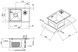 Кухонная мойка интегрированная QTAP DC5638 3,0/1,2 мм Satin + крышка - QTDC56383012 - 9