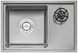 Кухонная мойка интегрированная QTAP DC5638 3,0/1,2 мм Satin + крышка - QTDC56383012 - 2
