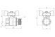 Кран кульовий Thermo Alliance Standart 1/2" ВЗ прямий, латунь, PN40, метелик SD607NW15PN40 - SD607NW15PN40 - 2