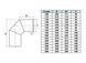 Колено дымоходное ВЕНТ УСТРИЙ из нержавеющей стали Ø300, 90°, 1,0 мм - VU-K-N-D300-90-1,0 - 2