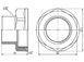 Переход латунный Thermo Alliance Forte 2"ВРх1 1/2"НР никелированный SF3605040