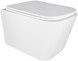 Унітаз підвісний QTAP Crow безобідковий Ultra Quiet сидіння Slim Duroplast/Soft-close/Quick relase QT05335171W - QT05335171W - 1