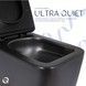 Унітаз підвісний Qtap Gemini безобідковий Ultra Quiet сидіння Slim Duroplast/Soft-close/Quick relase QTGEM28BLM50505 чорний - QTGEM28BLM50505 - 5