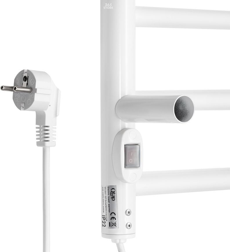 Рушникосушарка електрична Q-TAP Evia 11112R WHI біла - QTEVIWHI11112R