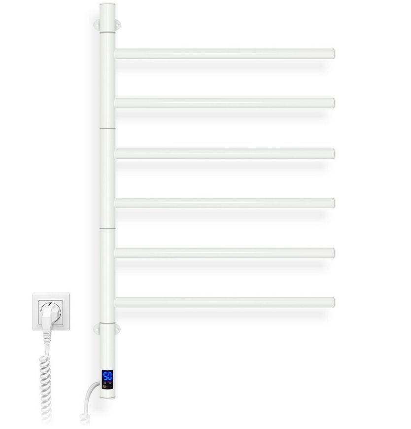 Рушникосушарка електрична NAVIN Arabesque Sensor 480х800 поворотна 12-123033-4880 біла - 12-123033-4880