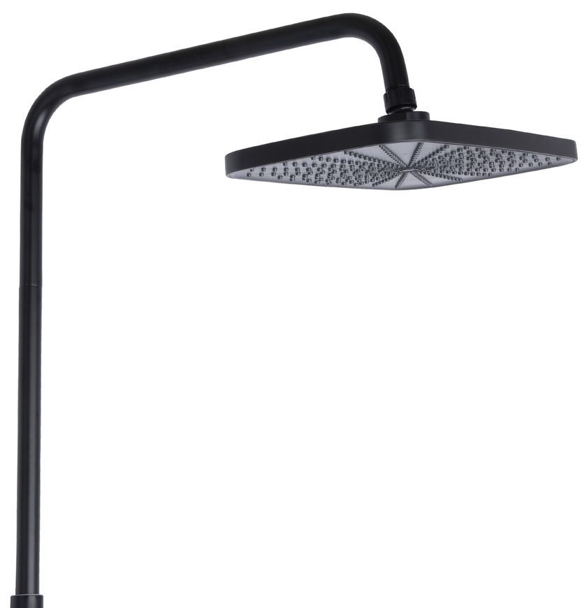 Душова система Qtap Gemini на три споживача (з виливом) Black Matt QTGEM111BLM45686 - QTGEM111BLM45686