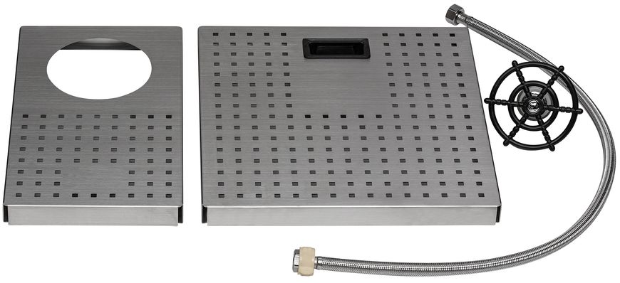 Кухонная мойка интегрированная QTAP DC5638 3,0/1,2 мм Satin + крышка - QTDC56383012