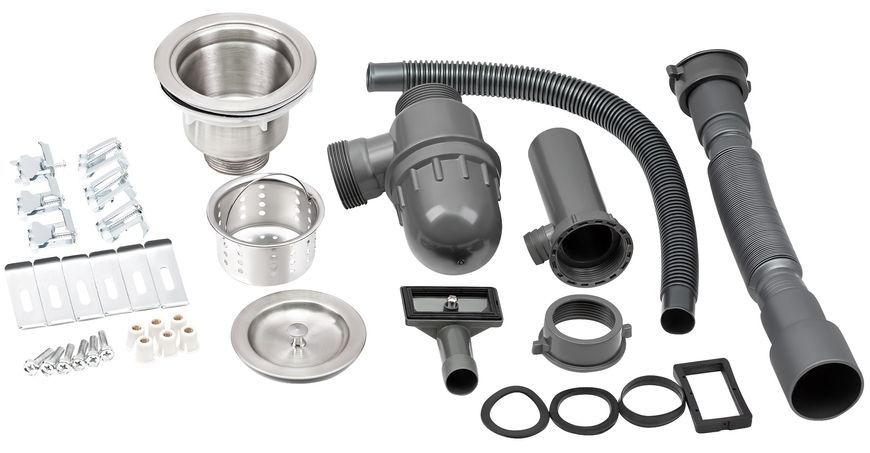 Кухонная мойка интегрированная QTAP DC5638 3,0/1,2 мм Satin + крышка - QTDC56383012