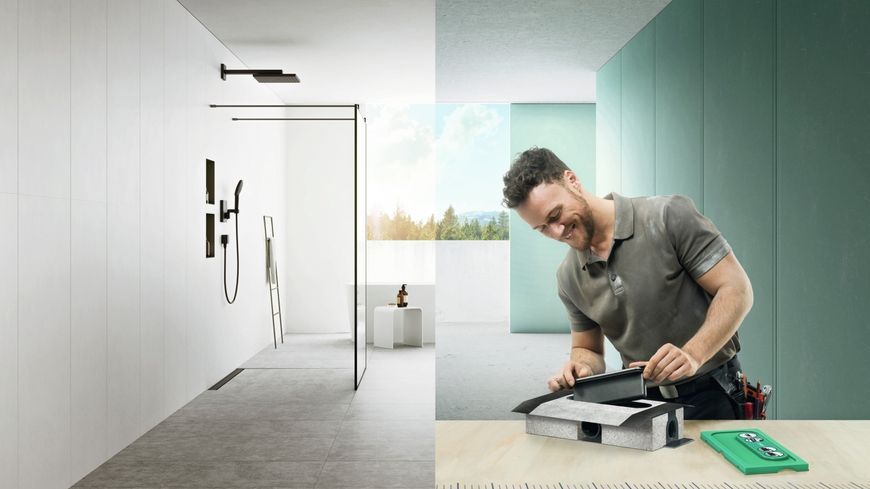 Прихована частина HANSGROHE uBox universal &oslash;50 для душових трапів 01001180 - 01001180