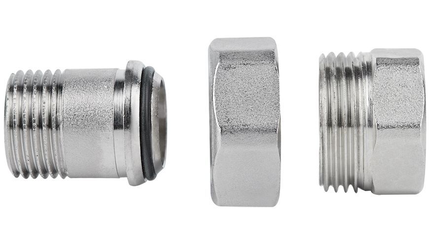 Сгон латунный "Американка" Icma прямой 1/2"НРх1/2"ВР никелированный №818 85818AD06