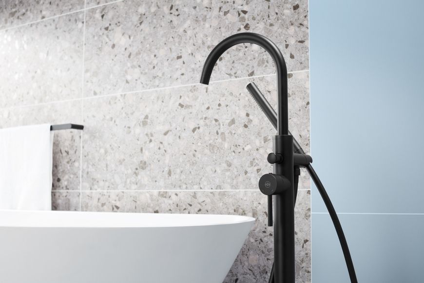 Смеситель для ванны KFA ARMATURA MOZA BLACK 5035-510-81 свободностоячий - 5035-510-81