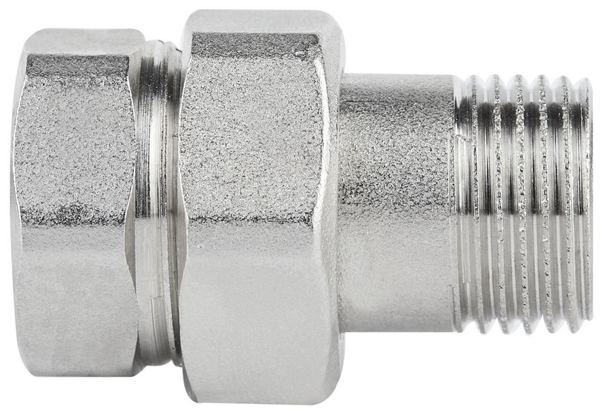 Сгон латунный "Американка" Icma прямой 1/2"НРх1/2"ВР никелированный №818 85818AD06