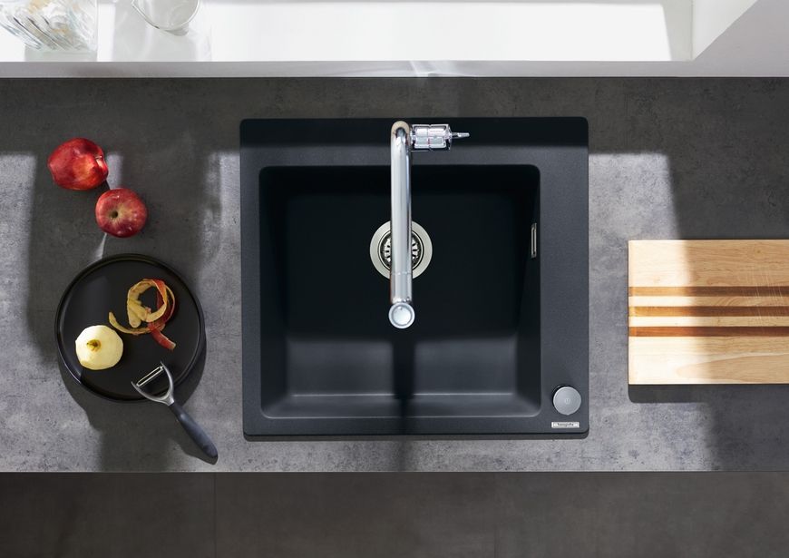 Кухонная мойка HANSGROHE S510-F450 560х510 Graphiteblack черный графит 43312170 - 43312170