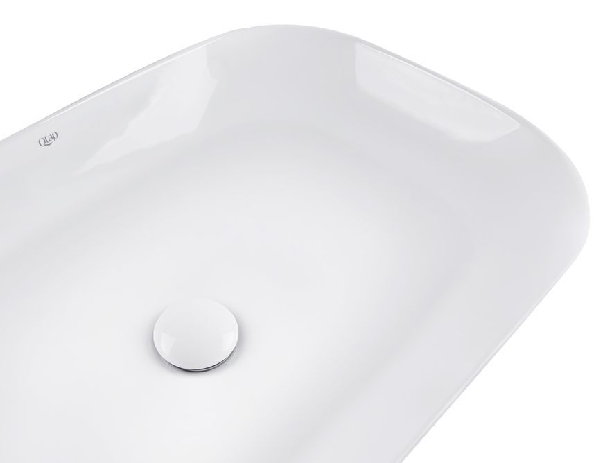 Раковина-чаша QTAP Robin 600x400x140 White з донним клапаном QT13112143PW - QT13112143PW