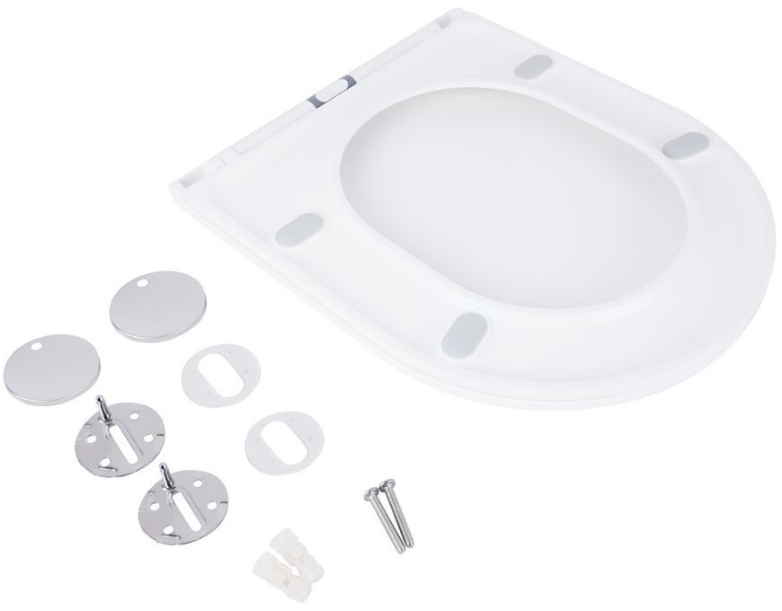 Сиденье для унитаза QTAP (Robin, Aries) с микролифтом Slim QT99HXU13W - QT99HXU13W