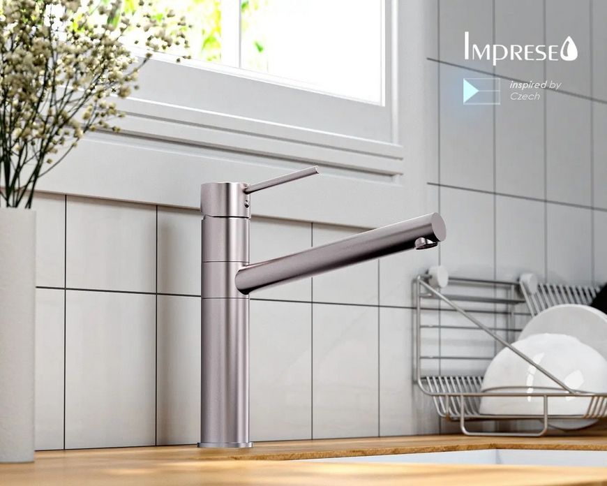 Смеситель для кухни Imprese Pivot LSS 40 мм f03408502LS нержавеющая сталь - f03408502LS