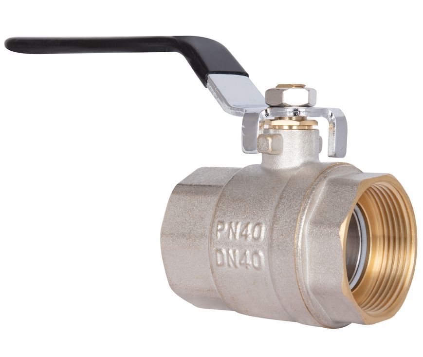 Кран шаровой Thermo Alliance Base 1" 1/2 ВР прямой, латунь, PN40, рычаг SD600W40 - SD600W40