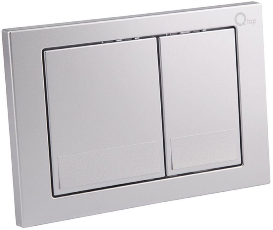 Набор QTAP инсталляция 3 в 1 Nest QT0133M425 с панелью смыва QT0111M06029SAT + унитаз с сиденьем Tern QT1733052ERW - QT1733052ERW0133M425M06029SAT