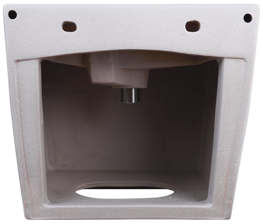 Раковина подвесная моноблок QTAP Tern 465х385х370 White с донным клапаном QT1711G803W - QT1711G803W
