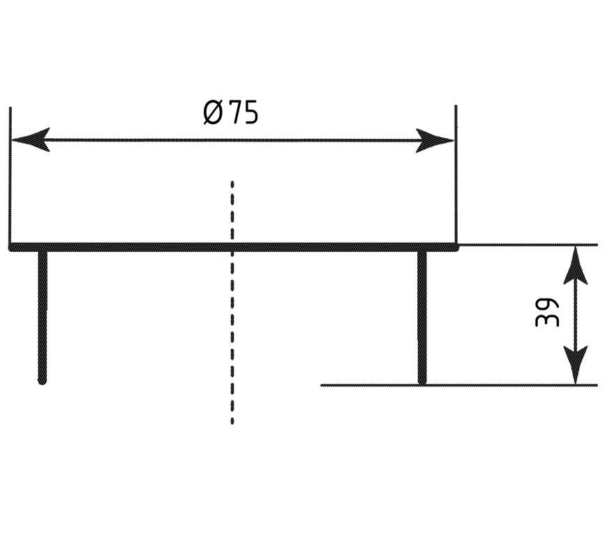 Заглушка каналізаційна Ostendorf-OSMA HT-System PLUS d75 SD00057475