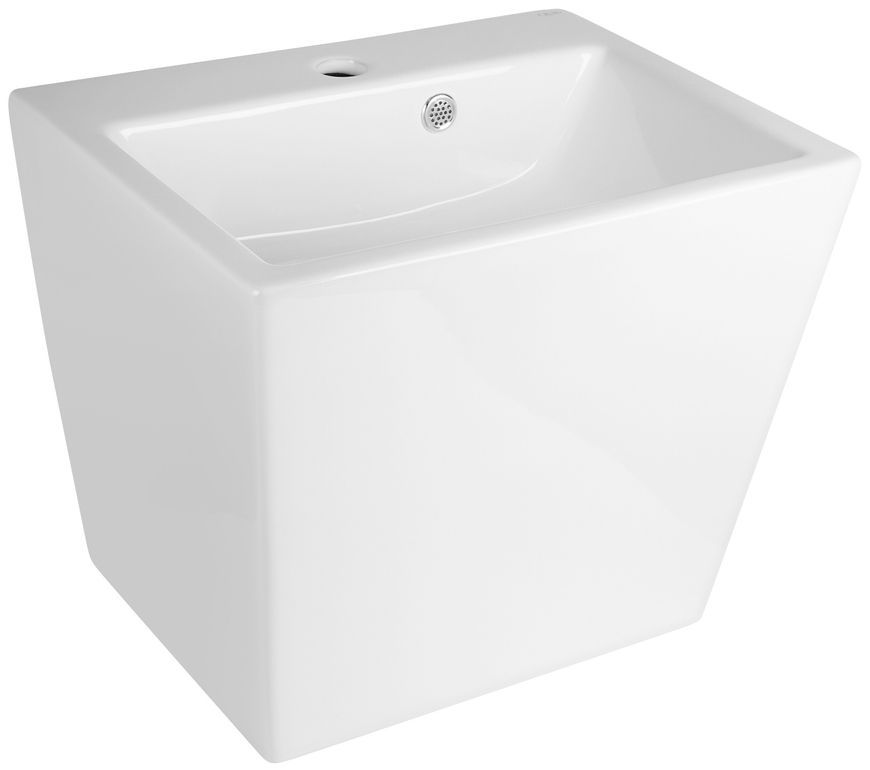 Раковина подвесная моноблок QTAP Tern 465х385х370 White с донным клапаном QT1711G803W - QT1711G803W