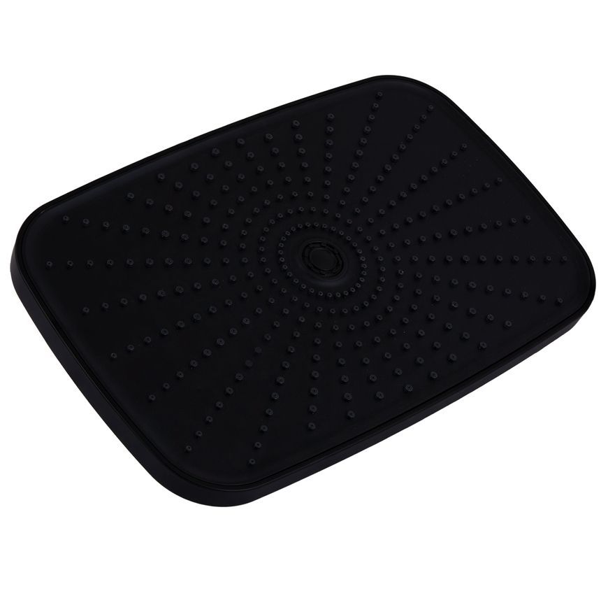Душова система Qtap Gemini на три споживача (з виливом) Black Matt QTGEM111BLM45686 - QTGEM111BLM45686