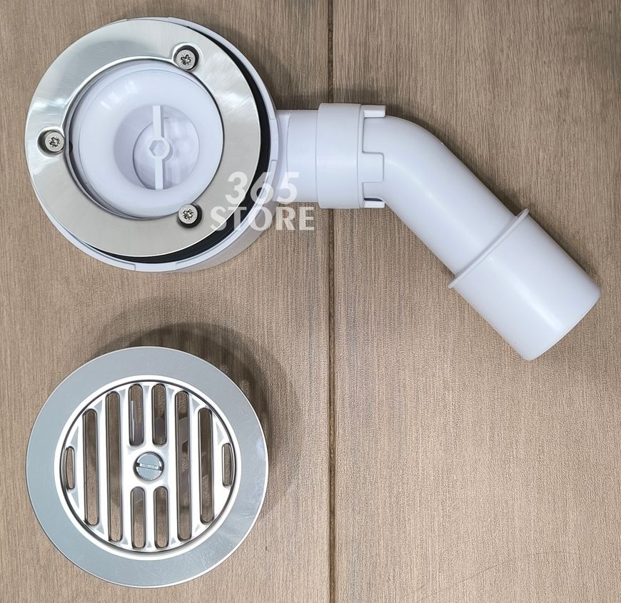 Сифон для душевого поддона McALPINE MP2730L3H-SL 90 мм хром чистка сверху - MP2730L3H-SL