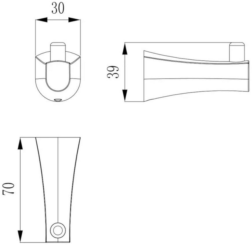 Крючок Imprese Cuthna 100280 antiqua бронза