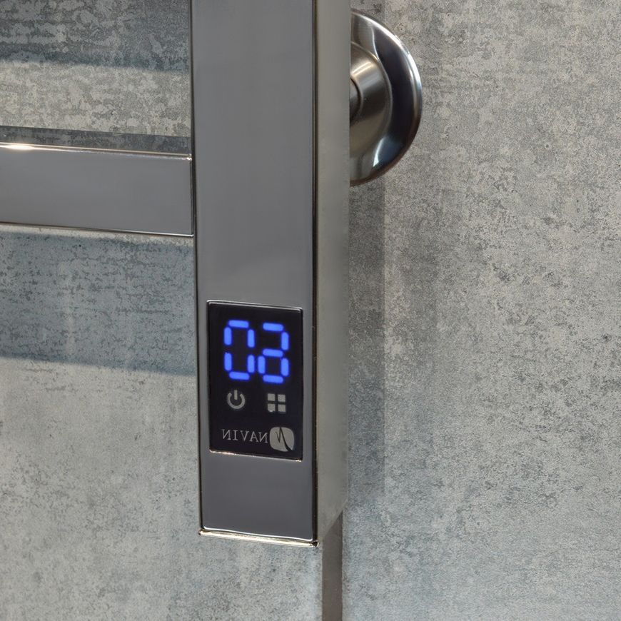 Рушникосушарка електрична NAVIN Loft 400х1000 Sensor таймер регулятор ліва нержавіюча сталь 10-043153-4010 - 10-043153-4010