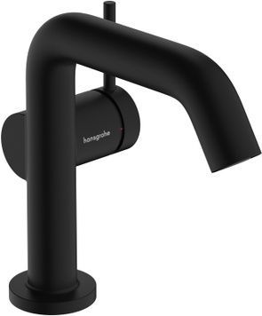 Змішувач для раковини HANSGROHE Tecturis S 110 Fine CoolStart EcoSmart+ Matt Black 73323670 чорний з донним клапаном - 73323670