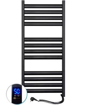 Полотенцесушитель электрический NAVIN Ellipse 500х1200 Sensor таймер регулятор правый чёрный 12-245053-5012 - 12-245053-5012