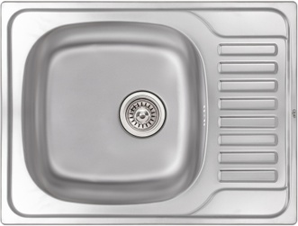 Кухонна мийка QTAP 6550 Micro Decor 0,8 мм (185) - QT6550MICDEC08
