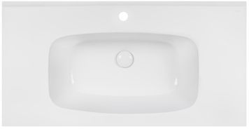 Раковина врізна QTAP Albatross 5H 1010х505х205 White з донним клапаном QT01115100HW - QT01115100HW