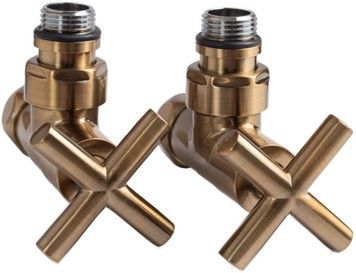 Кран для полотенцесушителя угловой NAVIN Raftec Premium бронза 1/2"х1/2", 2 шт. 25-531430-3012 - 25-531430-3012