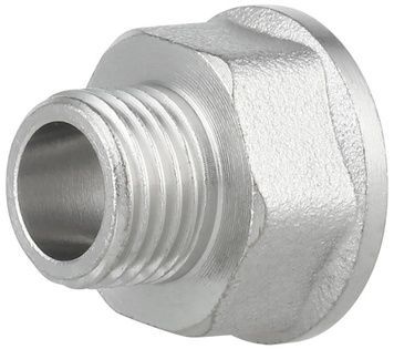 Переходник латунный Thermo Alliance Forte 3/8"ВРх1/4"НР никелированный SF36096