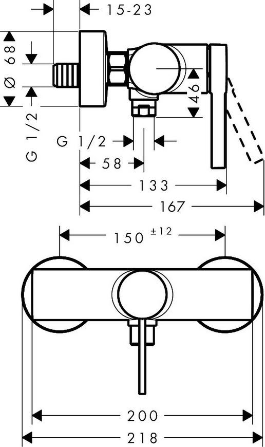 Смеситель для душа Hansgrohe Zesis S 74621000 хром - 74621000