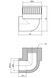 Уголок PPR ALFA PLAST 25х3/4" 90&deg; ВР APFTEX2534X - APFTEX2534X - 2