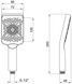 Лейка для ручного душа Lidz Niagara 33 прямоугольная 145x95 мм Graphite LDNIA33GRP48538 - LDNIA33GRP48538 - 2