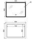 Зеркало Lidz Orion OR2 800&times;600 мм с LED-подсветкой Touch, антизапотеванием, диммером, рег. яркости LDOR80060049294