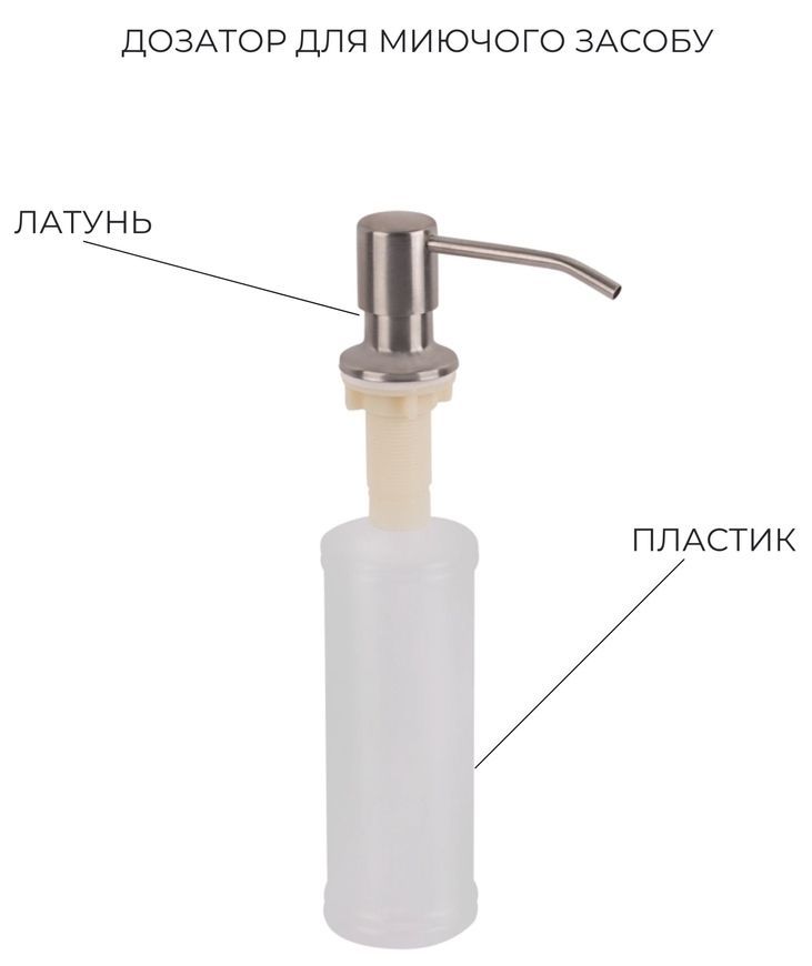 Кухонна мийка LIDZ Handmade H5050 Brushed Steel 3,0/1,0 дозатор, корзина LDH5050BRU3537547518 - LDH5050BRU3537547518