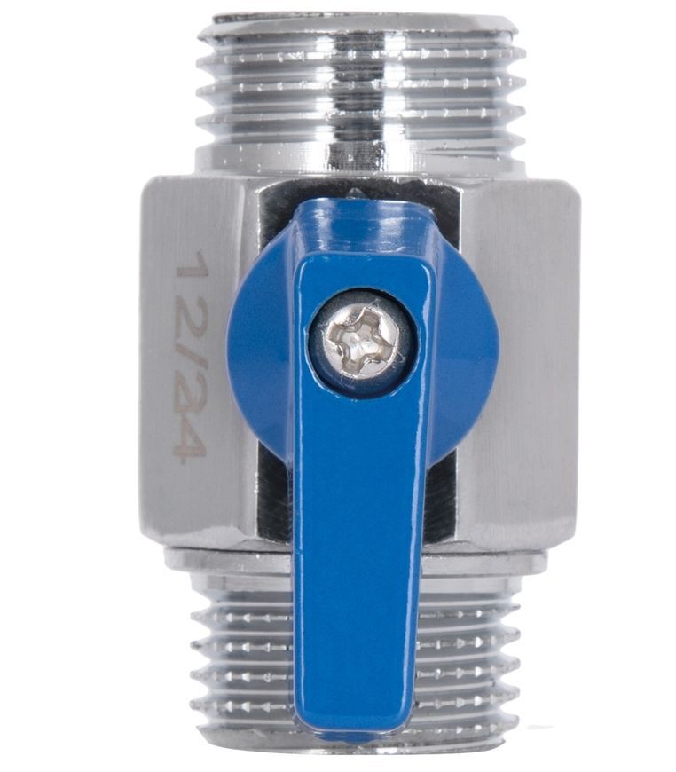 Кран шаровой прямой мини Thermo Alliance Standart 1/2" НР латунь SD189W15 - SD189W15