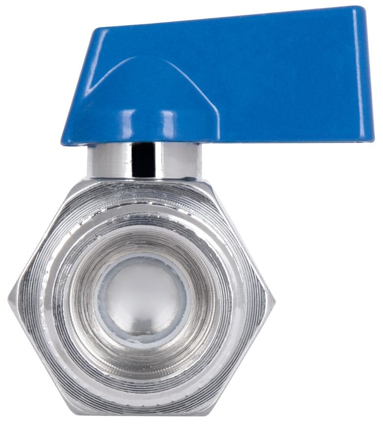 Кран шаровой прямой мини Thermo Alliance Standart 1/2" НР латунь SD189W15 - SD189W15