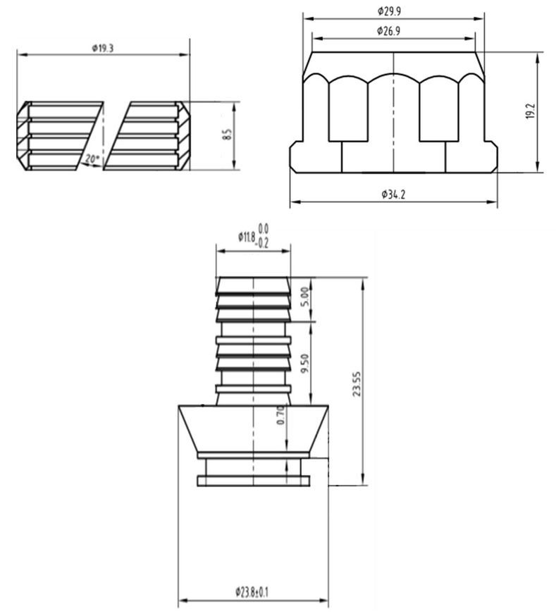 Евроконус SD Forte 16х2 мм, 3/4" латунь SFE00616 - SFE00616